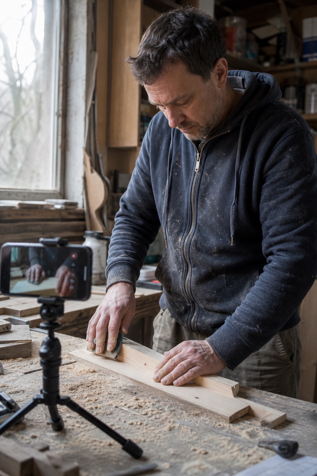 Arbeitsplatz einer Creatorin, Werkstattsituation